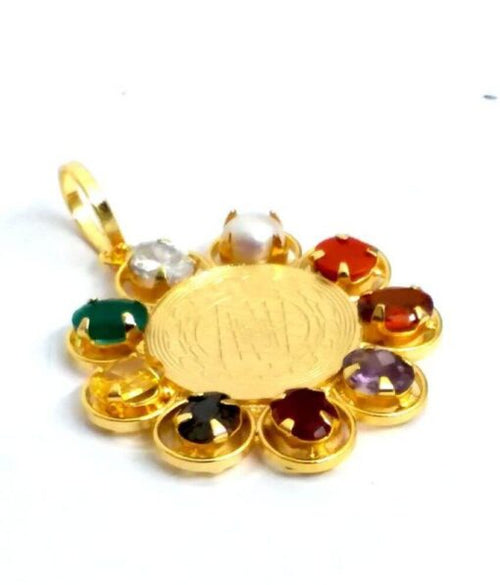 Navaratna Sri Yantra (9 Gems) Navagraha Pendant