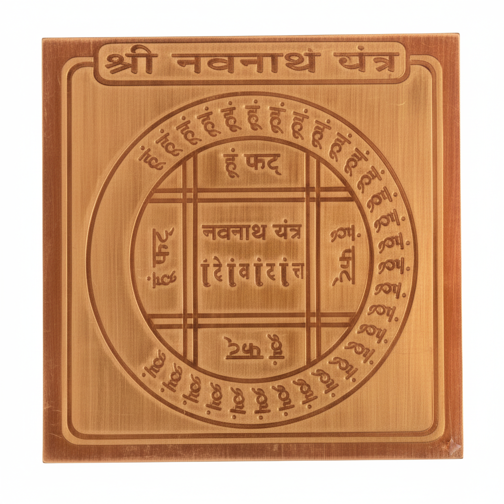 Energised Sri Navnath Yantra Copper