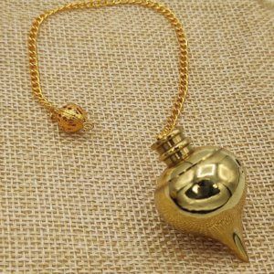 Energised Orbit Brass Dowsing Pendulum White Aura Vastu Store