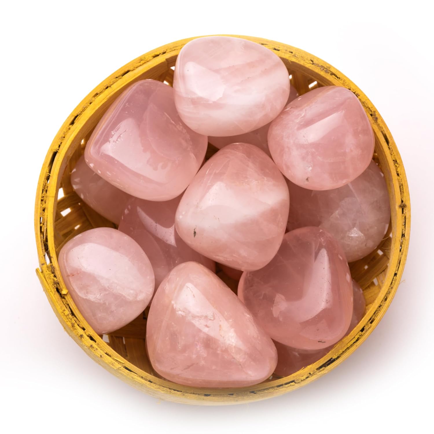 Rose Quartz Tumbled Pebbles White Aura Vastu Store