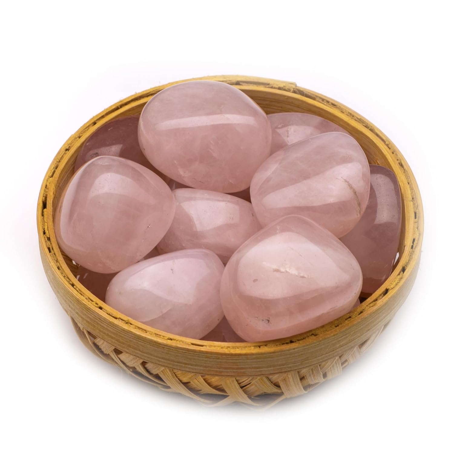 Rose Quartz Tumbled Pebbles White Aura Vastu Store