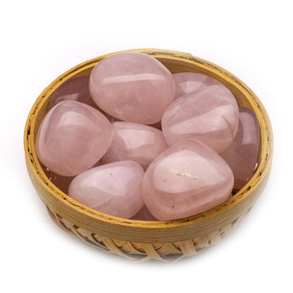 Rose Quartz Tumbled Pebbles White Aura Vastu Store