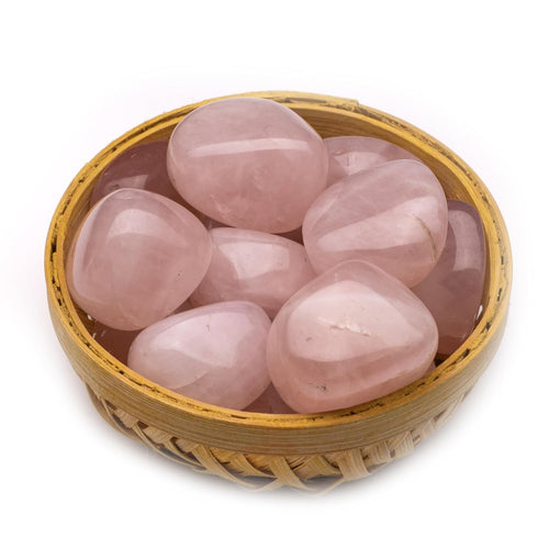 Rose Quartz Tumbled Pebbles White Aura Vastu Store