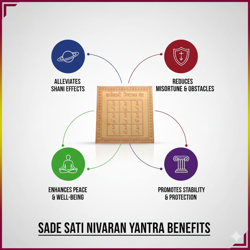 Energized Sade Sati Yantra Copper Plate – Powerful Vastu Remedy for Saturn (Shani) Protection & Prosperity White Aura Vastu Store