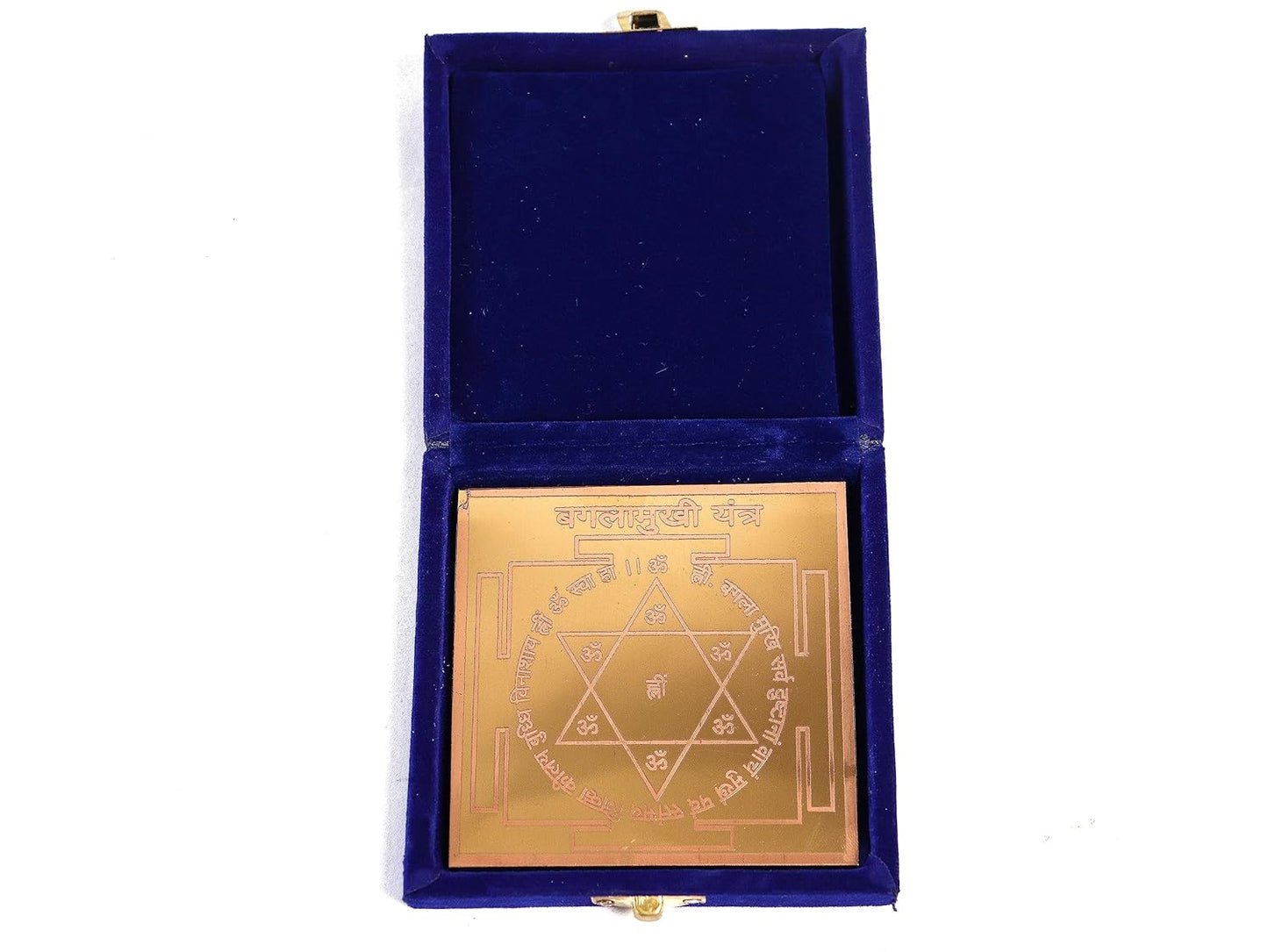 Energised Copper Shree Baglamukhi Yantra White Aura Vastu Store