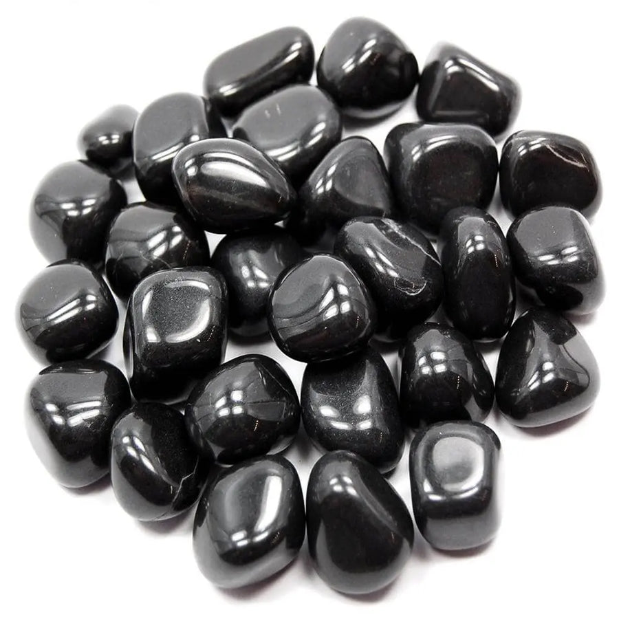 Tumble Black Agate White Aura Vastu Store