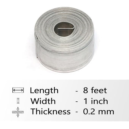 Aluminium Strip for Mahavastu Remedy | Vastu Correction Without Demolition | Energy Balancing Tool for Home & Office | Rust-Free, (1 Strip 8 Feet Roll) White Aura Vastu Store