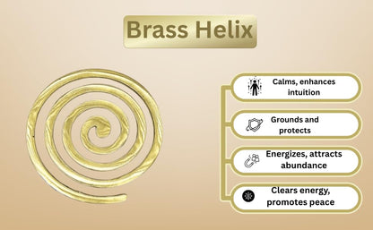 Brass Helix Vastu Remedies for North-West Vaastu Dosh Defects - 6inches White Aura Vastu Store