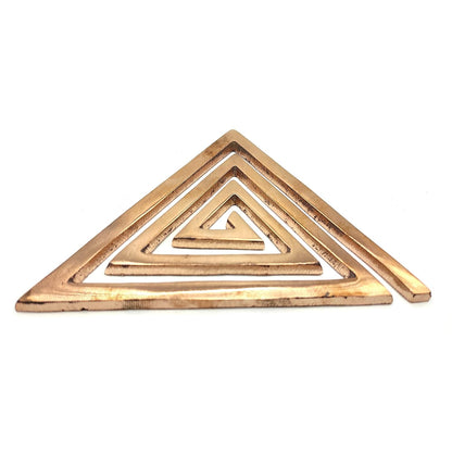 White Aura Vastu Copper Helix Energy Home Office Decor: Activate Balance, Spiritual Energy, Evil Eye Protection - Energize Your Space Copper Helix for South East- Pack of 3