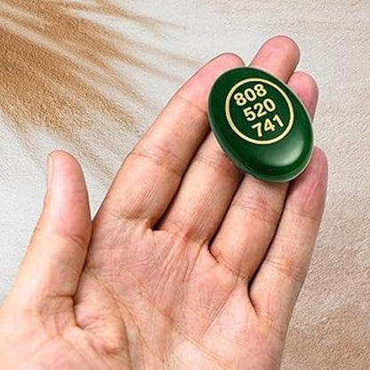 Natural Green Jade Money Switch Zibu Symbol Coin ttract Money Cash Flow and Wealth. Angle Number & Zibu Symbol of Abundance. Natural Cabochon Oval Shape Feng Shui Money Coin Both Side White Aura Vastu Store