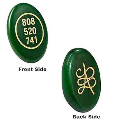 Natural Green Jade Money Switch Zibu Symbol Coin ttract Money Cash Flow and Wealth. Angle Number & Zibu Symbol of Abundance. Natural Cabochon Oval Shape Feng Shui Money Coin Both Side White Aura Vastu Store