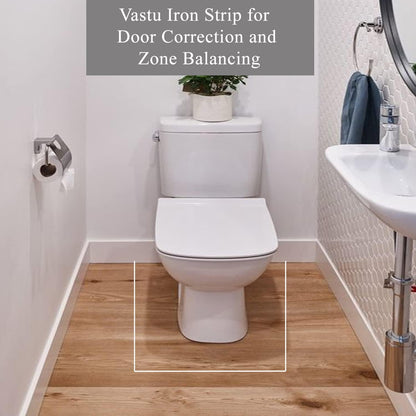 Vastu Iron Strip- (1 inch) Mahavastu Remedies (1 Strip Roll) White Aura Vastu Store