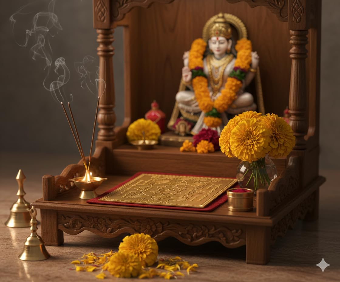 Energised Kamakhya Devi Yantra (Copper) White Aura Vastu Store