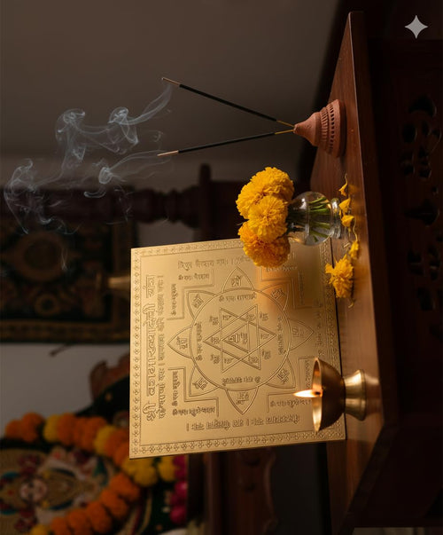 Energised Kamakhya Devi Yantra (Copper) White Aura Vastu Store