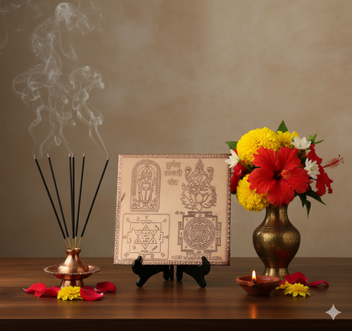 Laxmi Kuber Yantra in Pure Copper – Energized Vastu Yantra for Wealth, Prosperity & Success