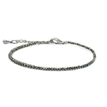 Raw Pyrite Anklet for Women | Natural Stone Jewelry for Protection, Wealth & Energy | Spiritual & Healing Bracelet