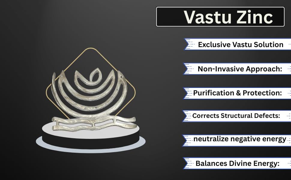 Zinc Helix Vastu Remedies for North-East Ishanya Dosha Nivaran Missing Corner & Cuts Remedies- 4 inches White Aura Vastu Store