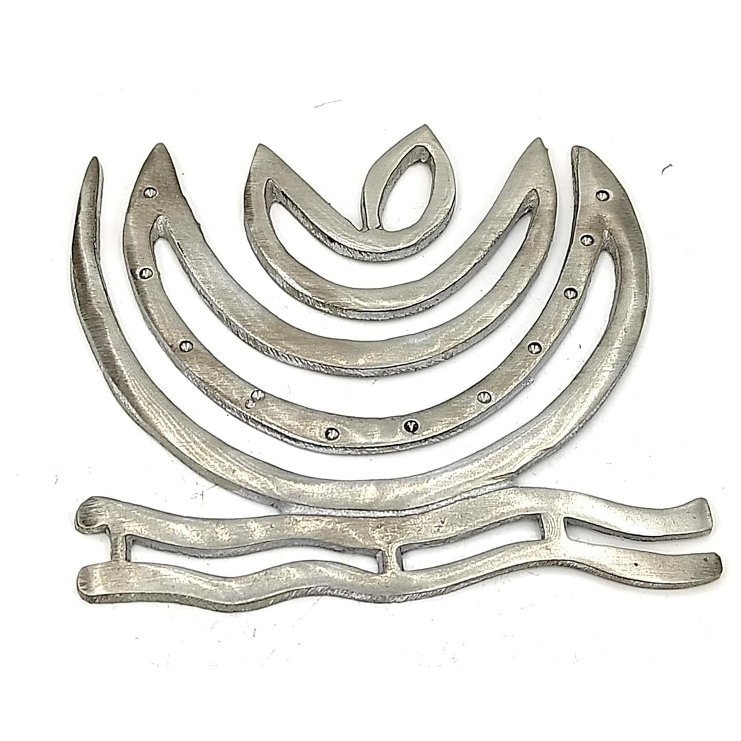 Zinc Helix Vastu Remedies for North-East Ishanya Dosha Nivaran Missing Corner & Cuts Remedies- 4 inches White Aura Vastu Store