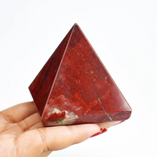 Red Jasper Crystal Pyramid Red Jasper Pyramid for Vastu Healing and Home Decor - Image 2